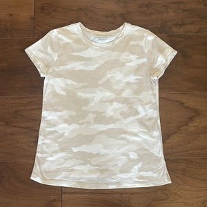 Athleta Beige Camo Tee, Size S